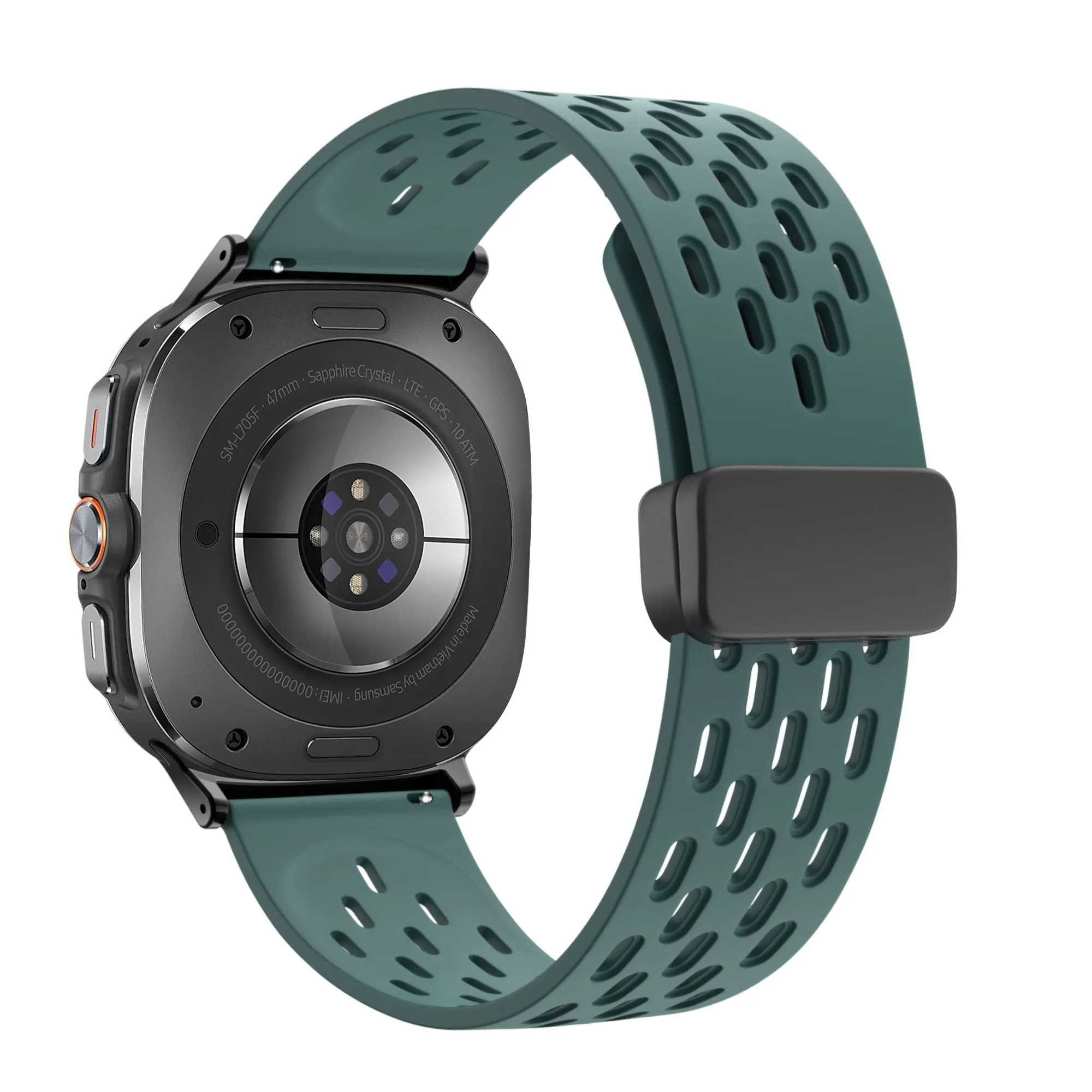 Editors Pick Bandz Samsung Galaxy Watch Ultra D-buckle Sport Strap 'Air' (Pine Green)  Dont Miss Out!
