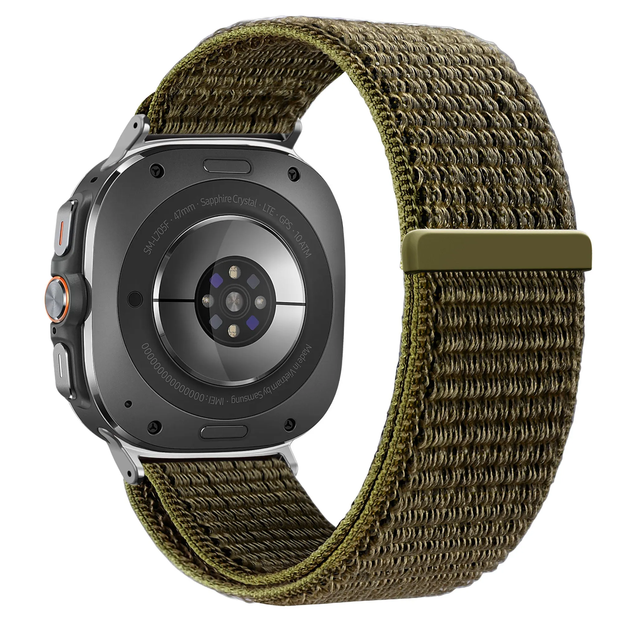 Editors Pick Bandz Samsung Galaxy Watch Ultra Nylon Loop Strap (Olive)  Last Few Pieces!