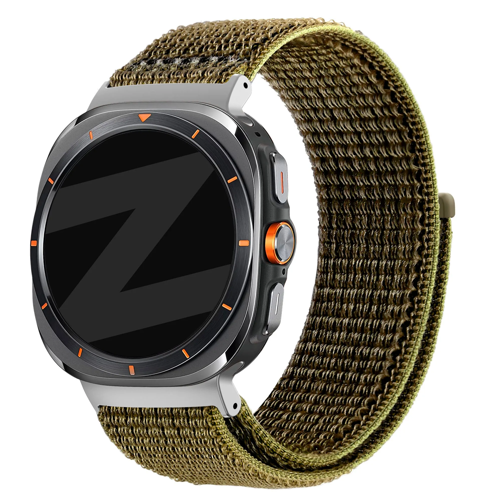 Editors Pick Bandz Samsung Galaxy Watch Ultra Nylon Loop Strap (Olive)  Last Few Pieces!