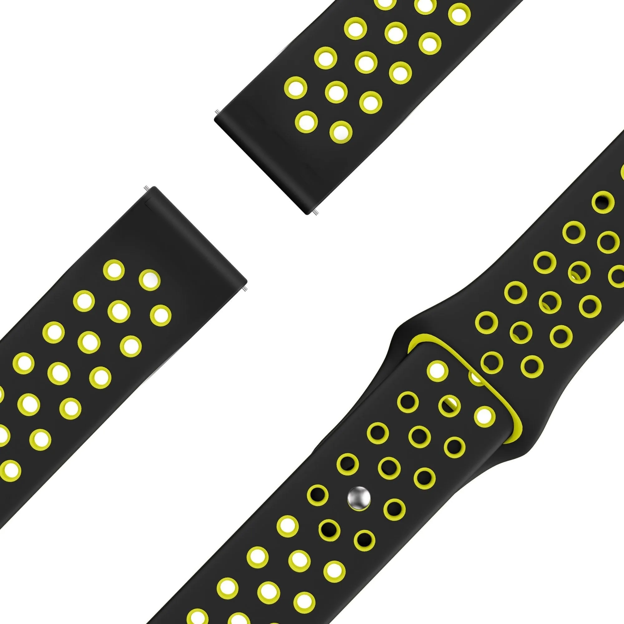 Editors Pick Bandz Xiaomi Amazfit GTS Sport Strap 'Deluxe' (Black/Yellow)  Last Chance!