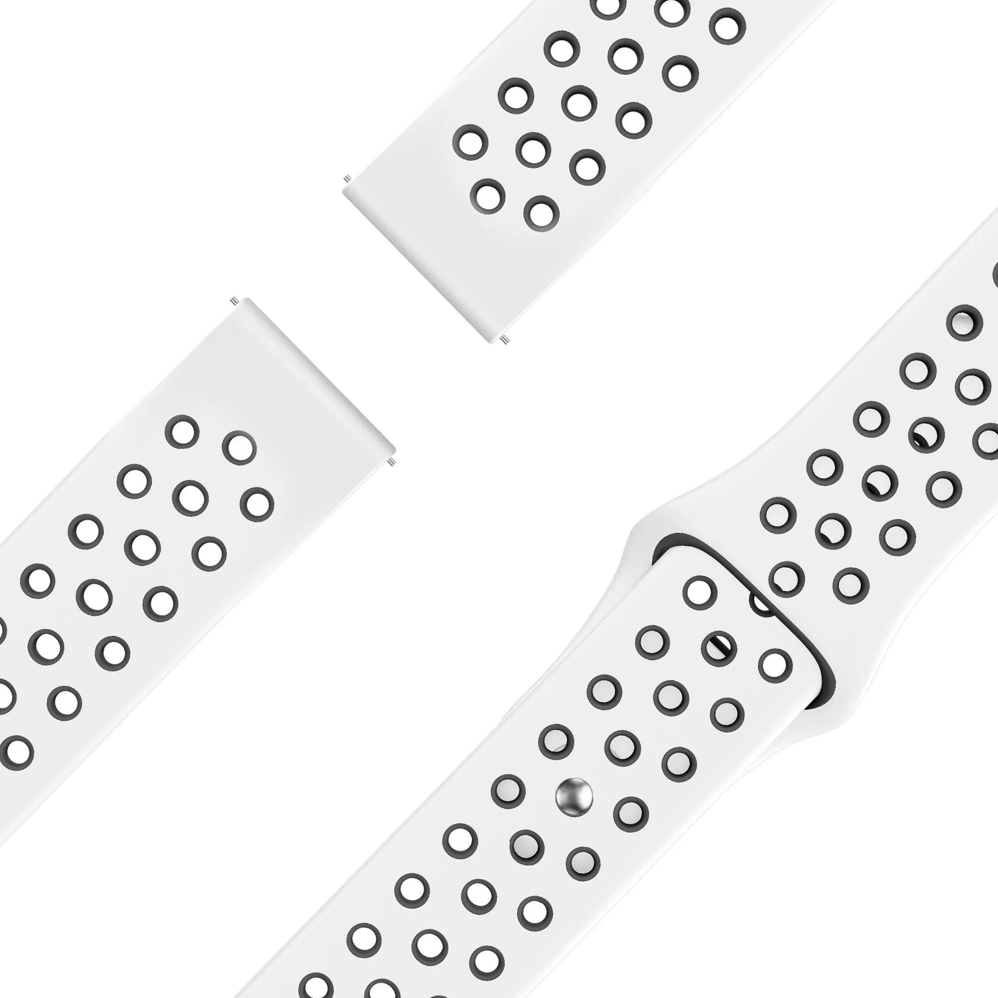 Editors Pick Bandz Xiaomi Amazfit GTS Sport Strap 'Deluxe' (White/Black)  Almost Gone!