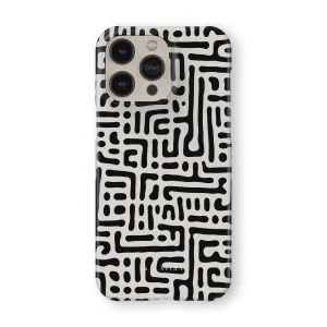 Editors Pick Black & White Maze Phone Case  Last Chance!