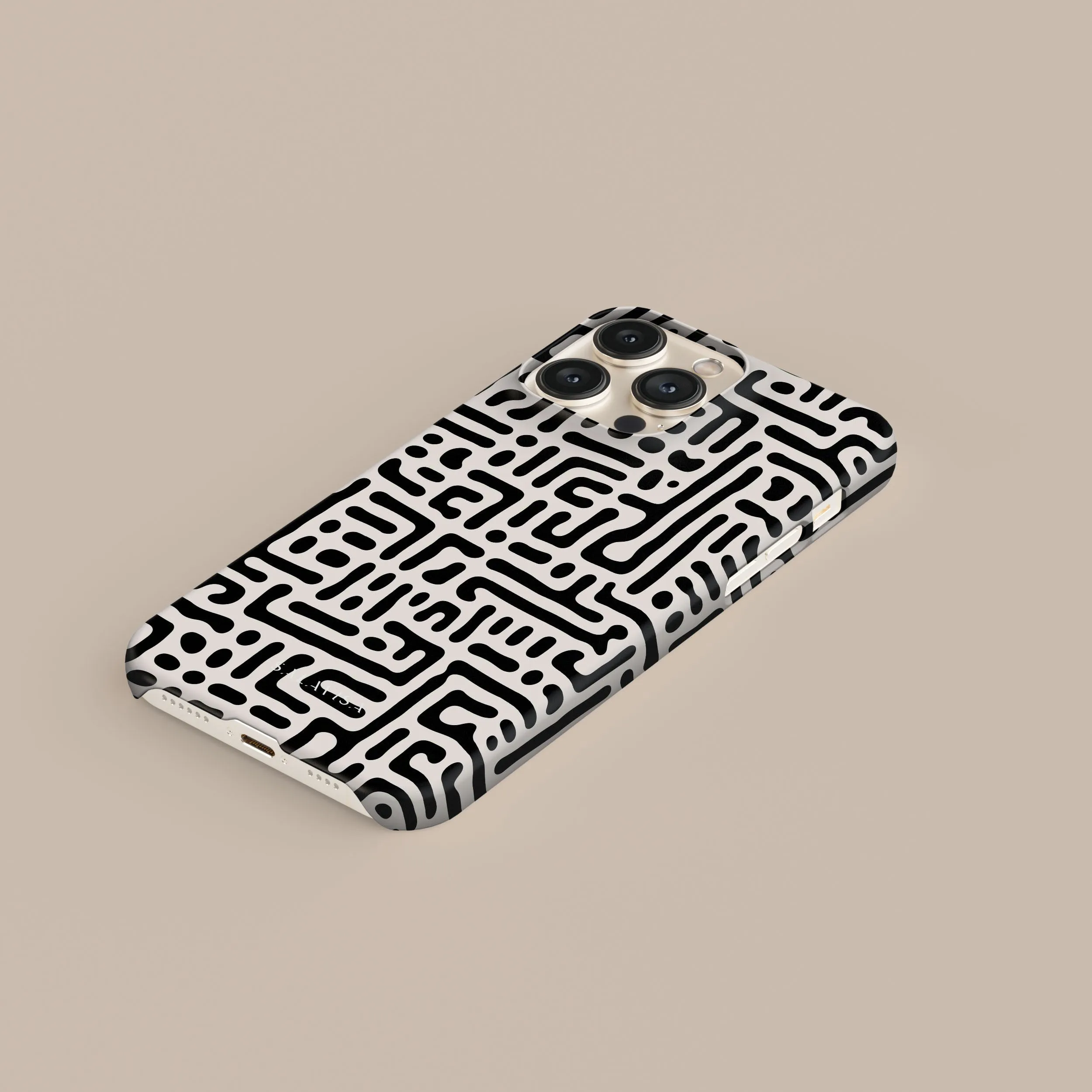 Editors Pick Black & White Maze Phone Case  Last Chance!