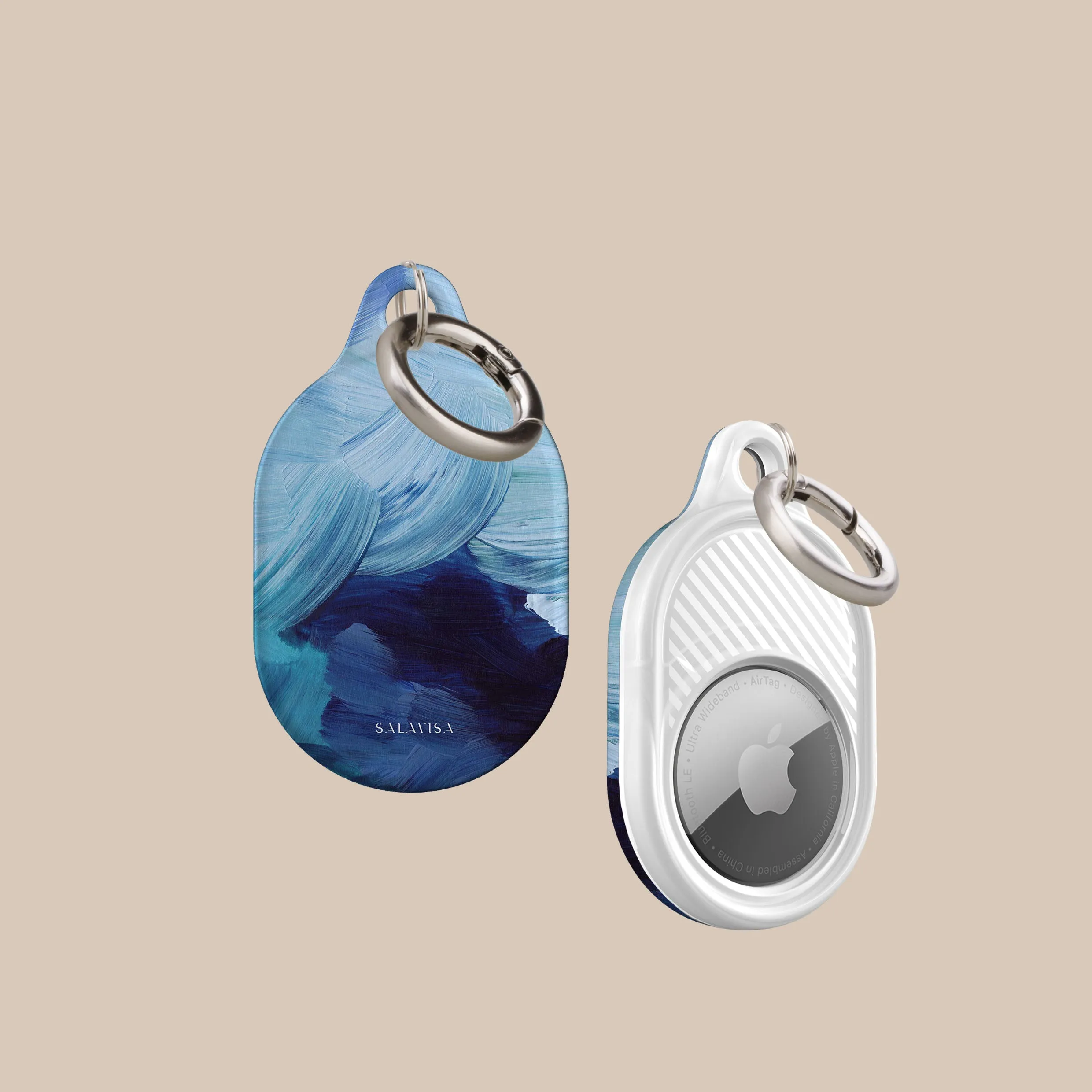 Editors Pick Blue Paint AirTag Holder  Today Only!