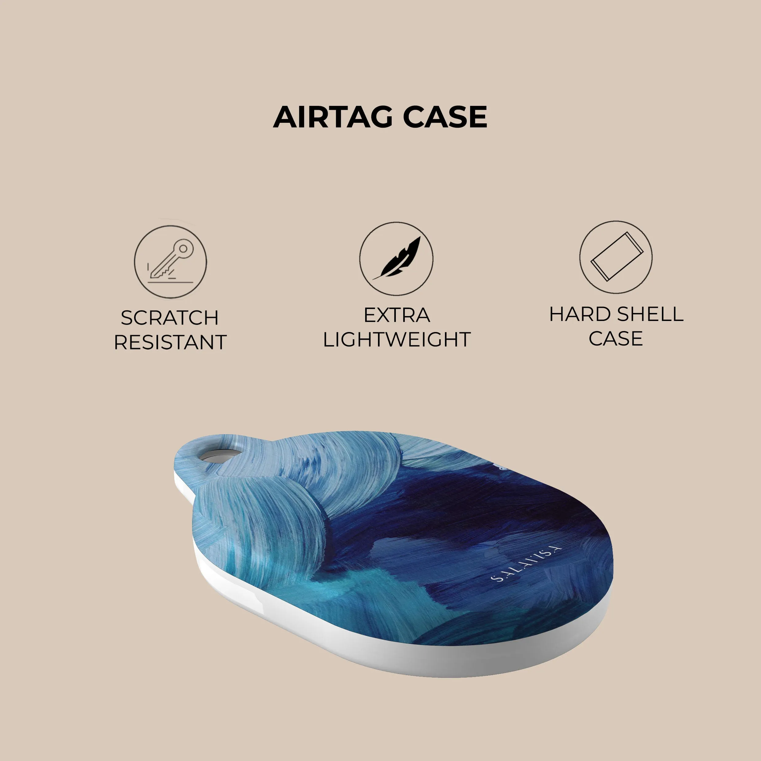 Editors Pick Blue Paint AirTag Holder  Today Only!