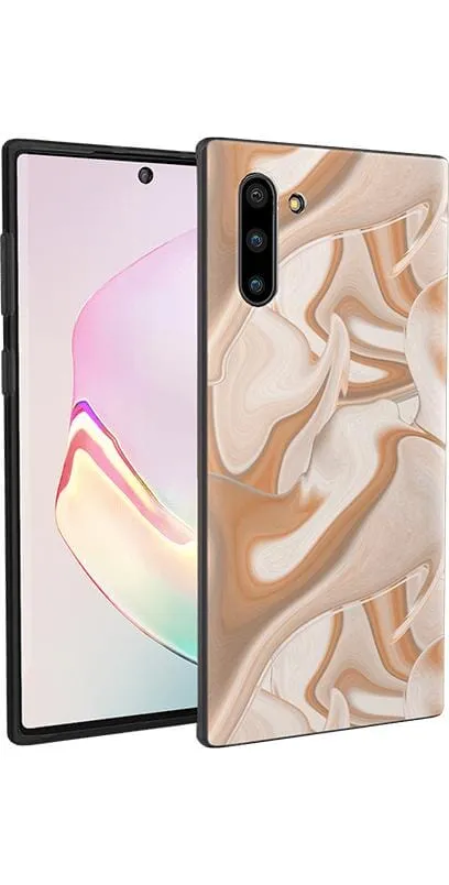 Editors Pick Caramel Delight | Marble Swirl Samsung Case  Stylish & Comfortable