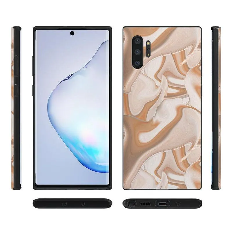 Editors Pick Caramel Delight | Marble Swirl Samsung Case  Stylish & Comfortable