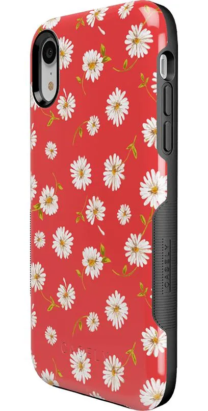 Editors Pick Daisy Daydream | Red Coral Floral Case  Stylish & Comfortable