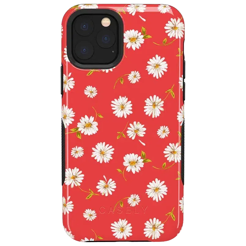 Editors Pick Daisy Daydream | Red Coral Floral Case  Stylish & Comfortable