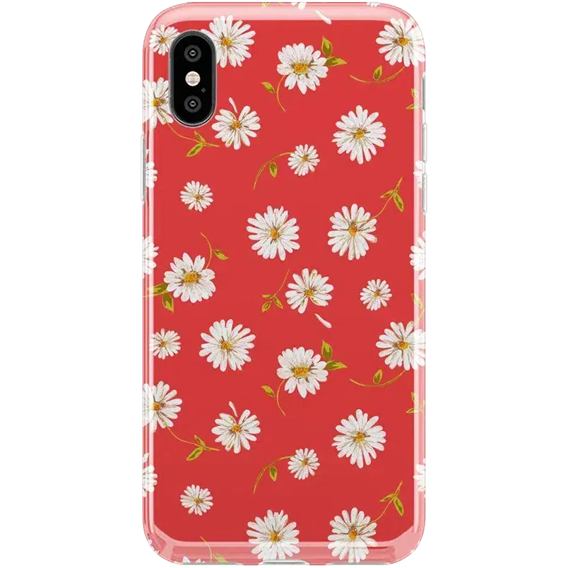Editors Pick Daisy Daydream | Red Coral Floral Case  Stylish & Comfortable