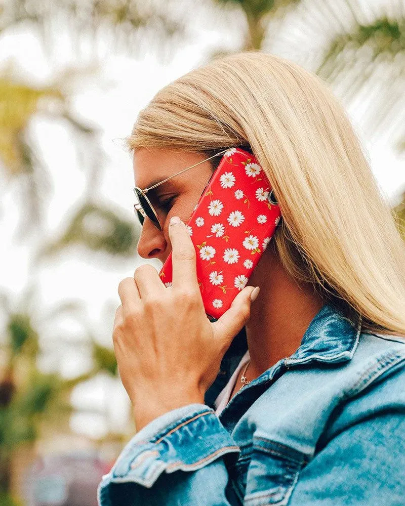 Editors Pick Daisy Daydream | Red Coral Floral Case  Stylish & Comfortable