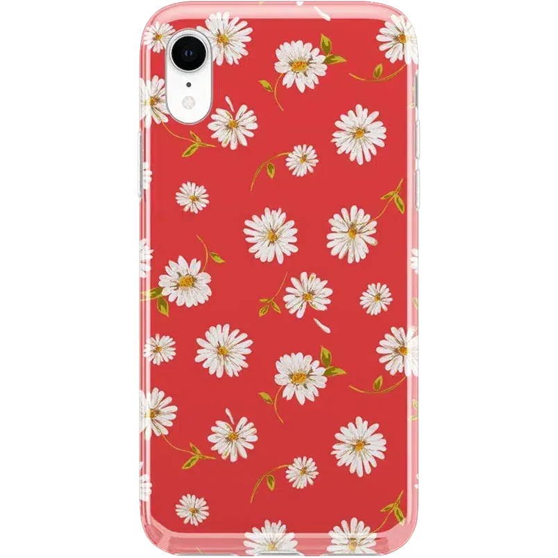 Editors Pick Daisy Daydream | Red Coral Floral Case  Stylish & Comfortable