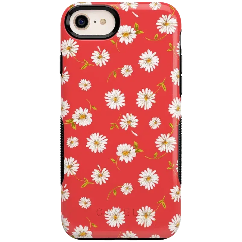 Editors Pick Daisy Daydream | Red Coral Floral Case  Stylish & Comfortable