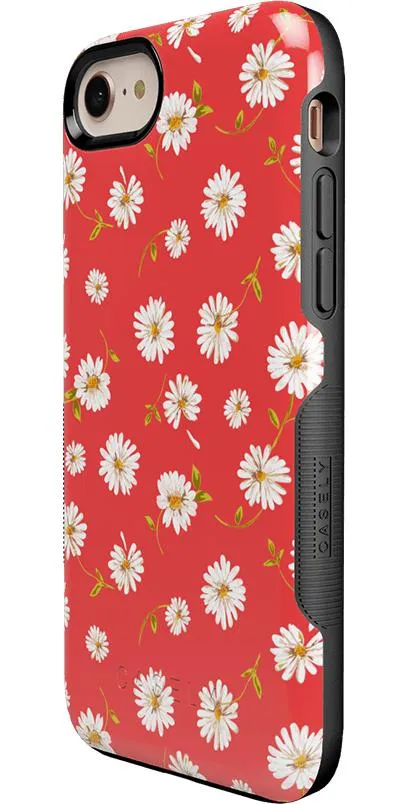 Editors Pick Daisy Daydream | Red Coral Floral Case  Stylish & Comfortable