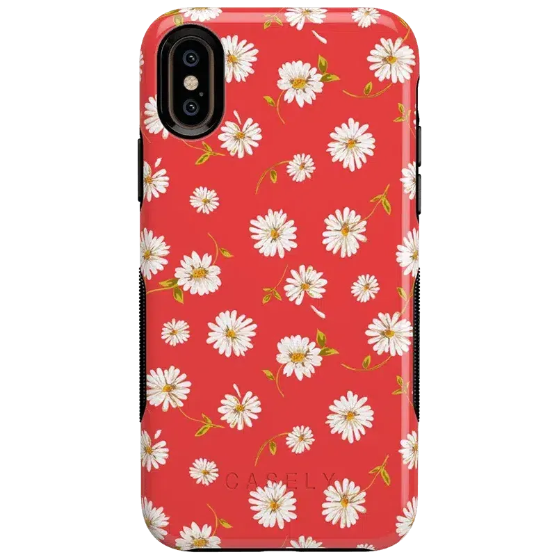 Editors Pick Daisy Daydream | Red Coral Floral Case  Stylish & Comfortable