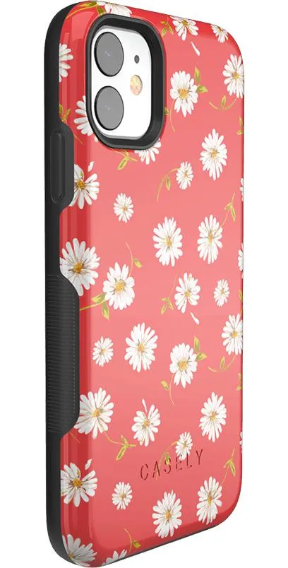 Editors Pick Daisy Daydream | Red Coral Floral Case  Stylish & Comfortable