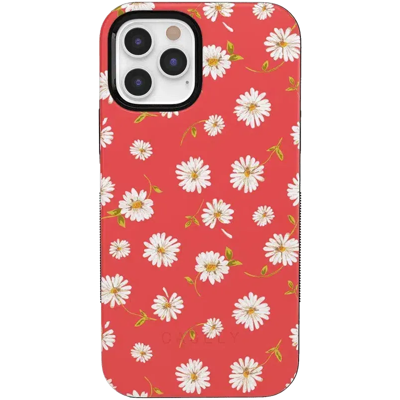 Editors Pick Daisy Daydream | Red Coral Floral Case  Stylish & Comfortable