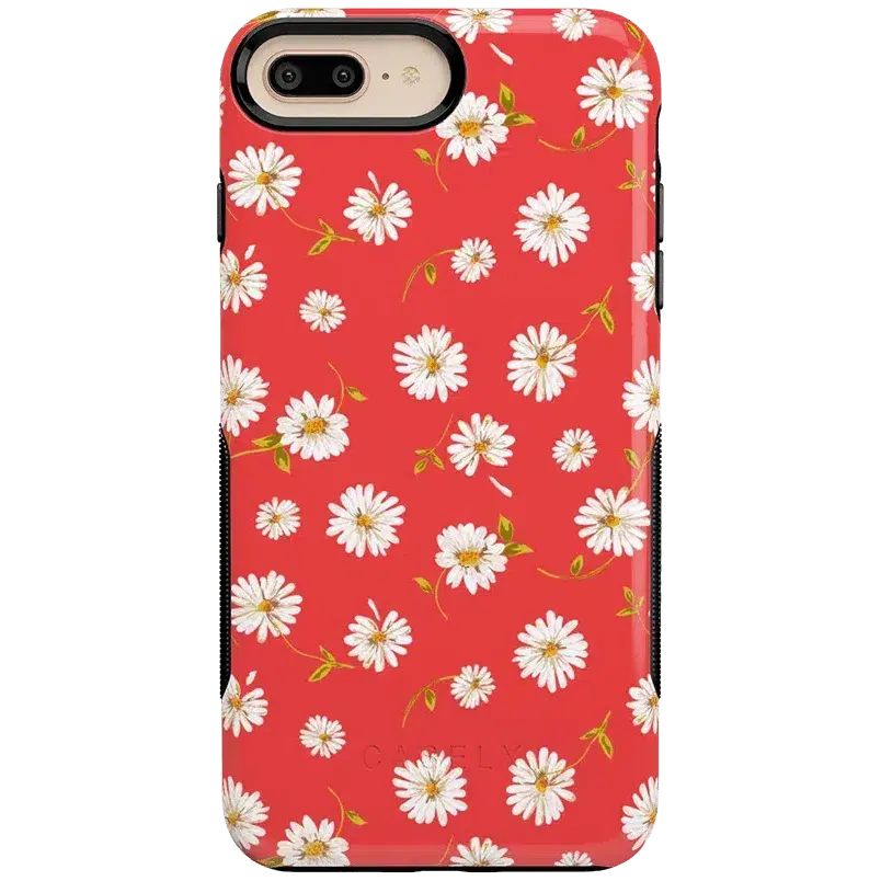 Editors Pick Daisy Daydream | Red Coral Floral Case  Stylish & Comfortable