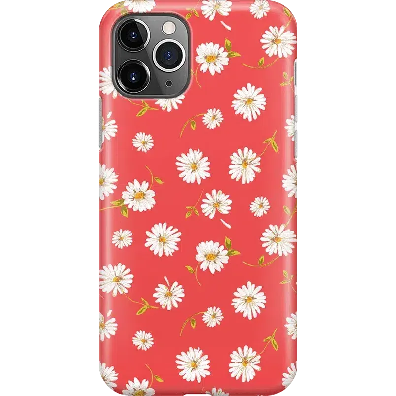Editors Pick Daisy Daydream | Red Coral Floral Case  Stylish & Comfortable