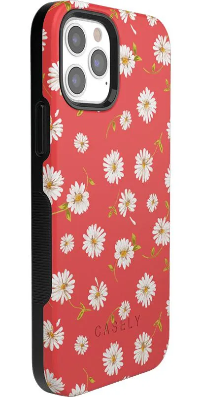 Editors Pick Daisy Daydream | Red Coral Floral Case  Stylish & Comfortable
