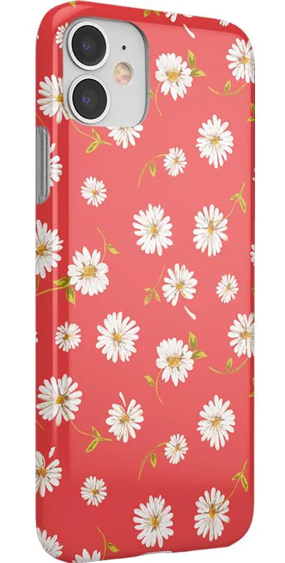 Editors Pick Daisy Daydream | Red Coral Floral Case  Stylish & Comfortable