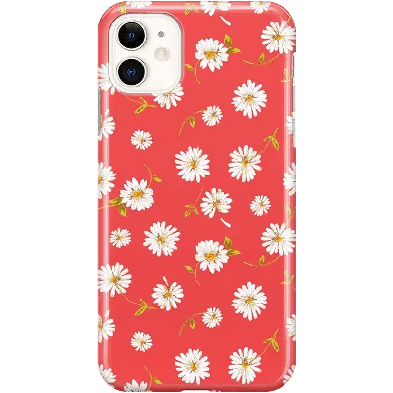 Editors Pick Daisy Daydream | Red Coral Floral Case  Stylish & Comfortable