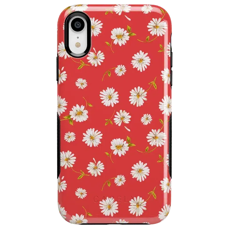 Editors Pick Daisy Daydream | Red Coral Floral Case  Stylish & Comfortable