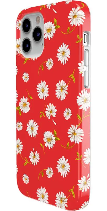 Editors Pick Daisy Daydream | Red Coral Floral Case  Stylish & Comfortable