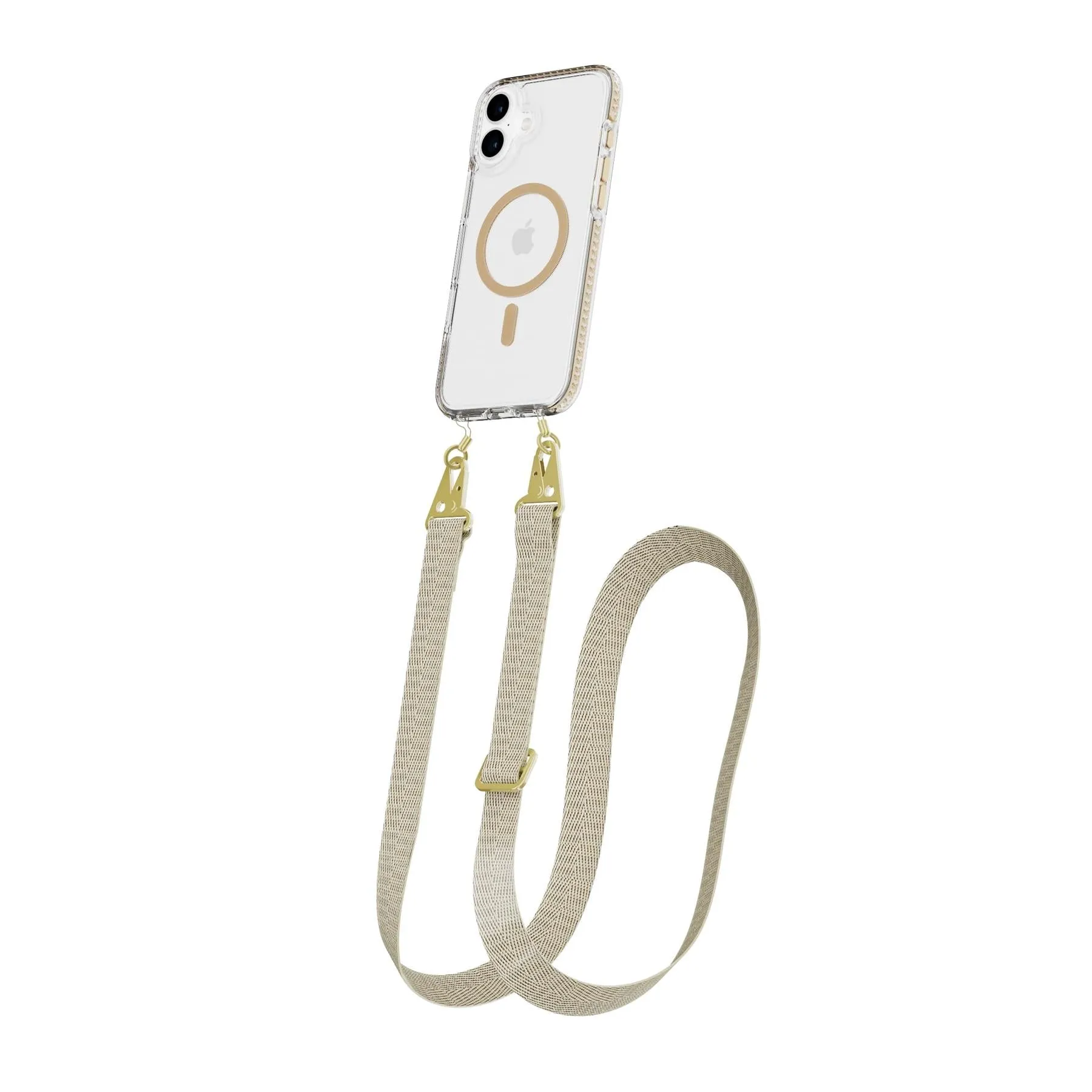 Editors Pick EvoCrystal - Apple iPhone 16 Plus Case with Cross-Body - Gold  Dont Miss Out!