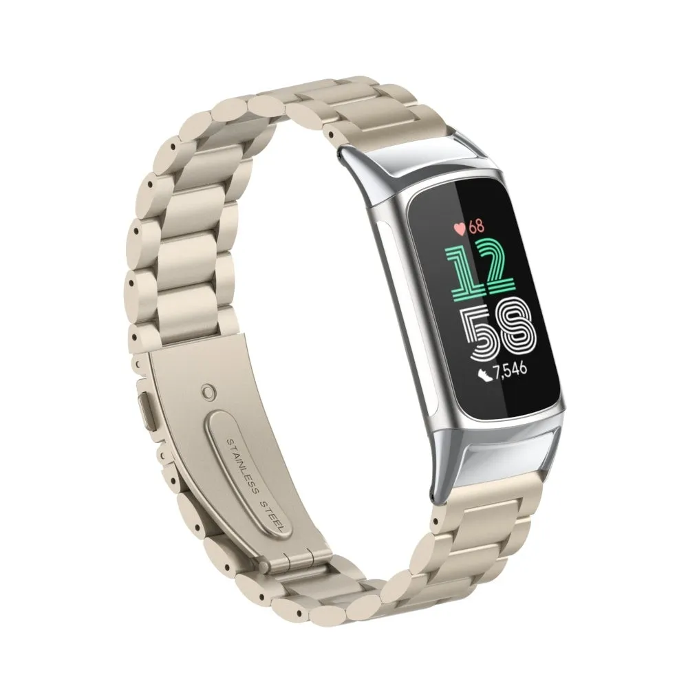 Editors Pick Fitbit Charge 6 Steel Strap (Starlight)  Limited Availability!