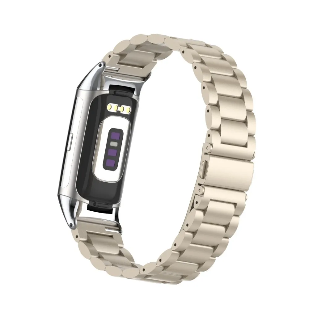 Editors Pick Fitbit Charge 6 Steel Strap (Starlight)  Limited Availability!