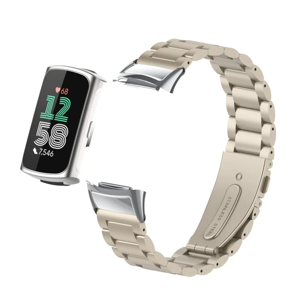 Editors Pick Fitbit Charge 6 Steel Strap (Starlight)  Limited Availability!