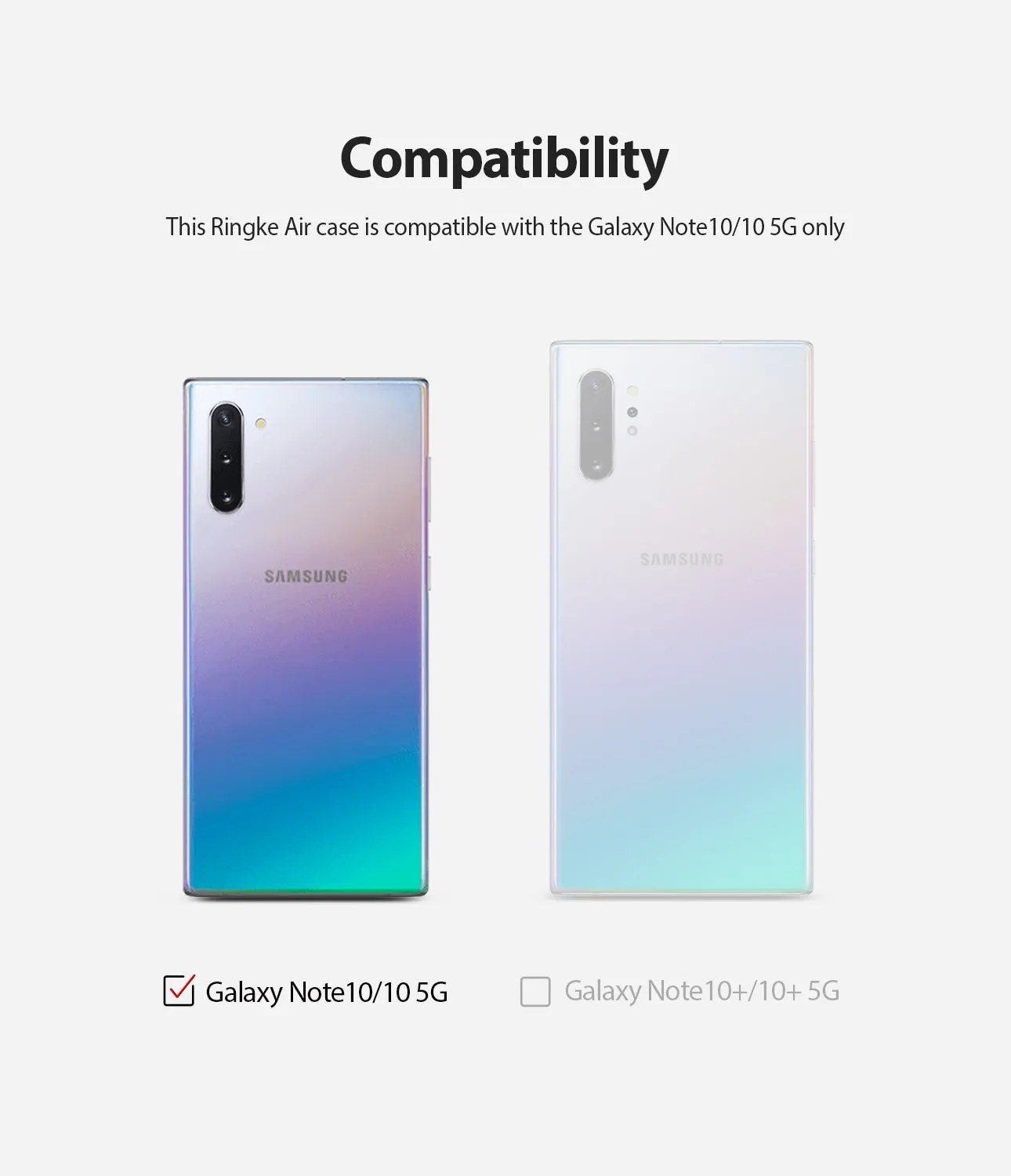 Editors Pick Galaxy Note 10 Case | Air - Clear (Dot)  Last Few Pieces!
