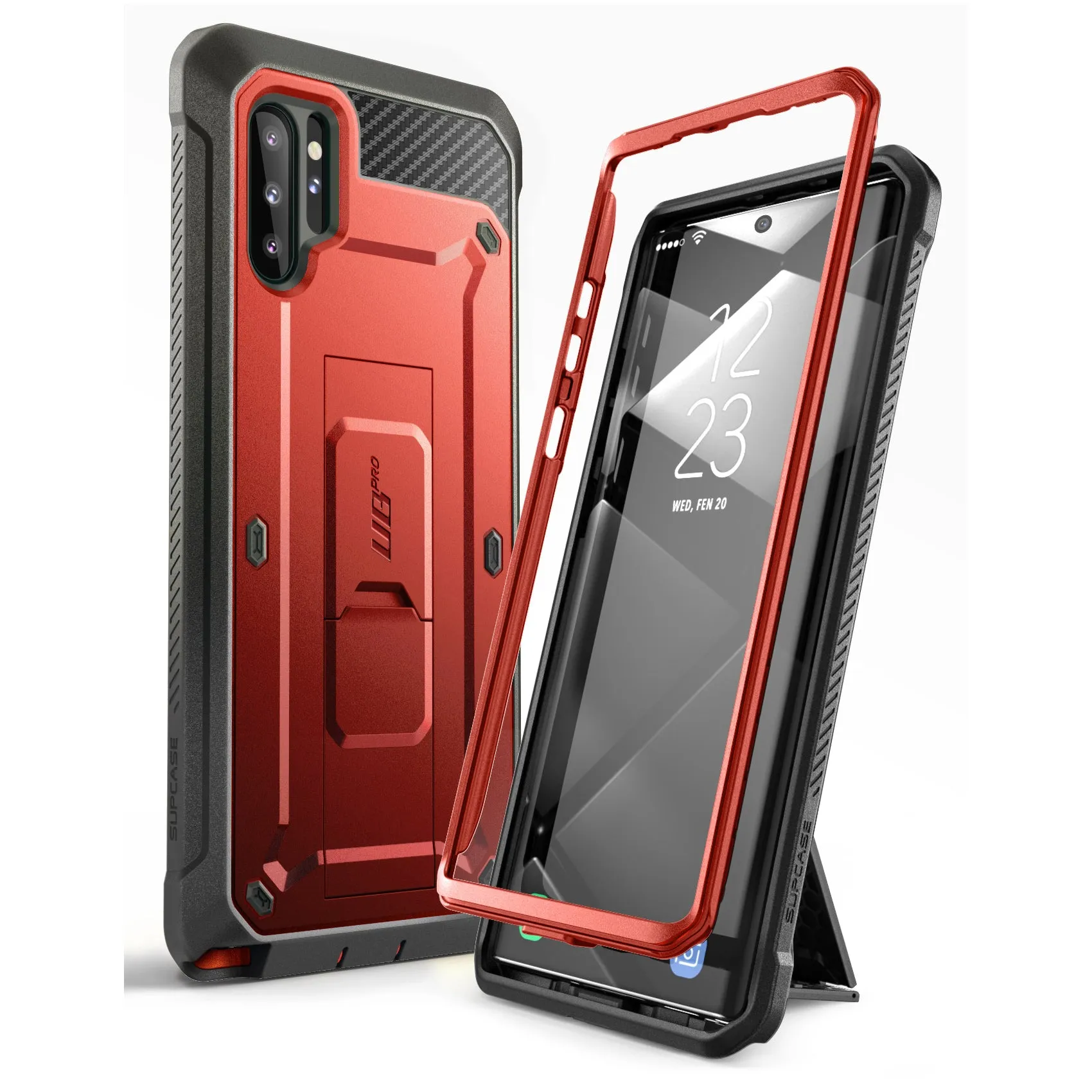 Editors Pick Galaxy Note10 Plus / Note10 Plus 5G Unicorn Beetle Pro Full-Body Rugged Case-Metallic Red  Last Few Pieces!