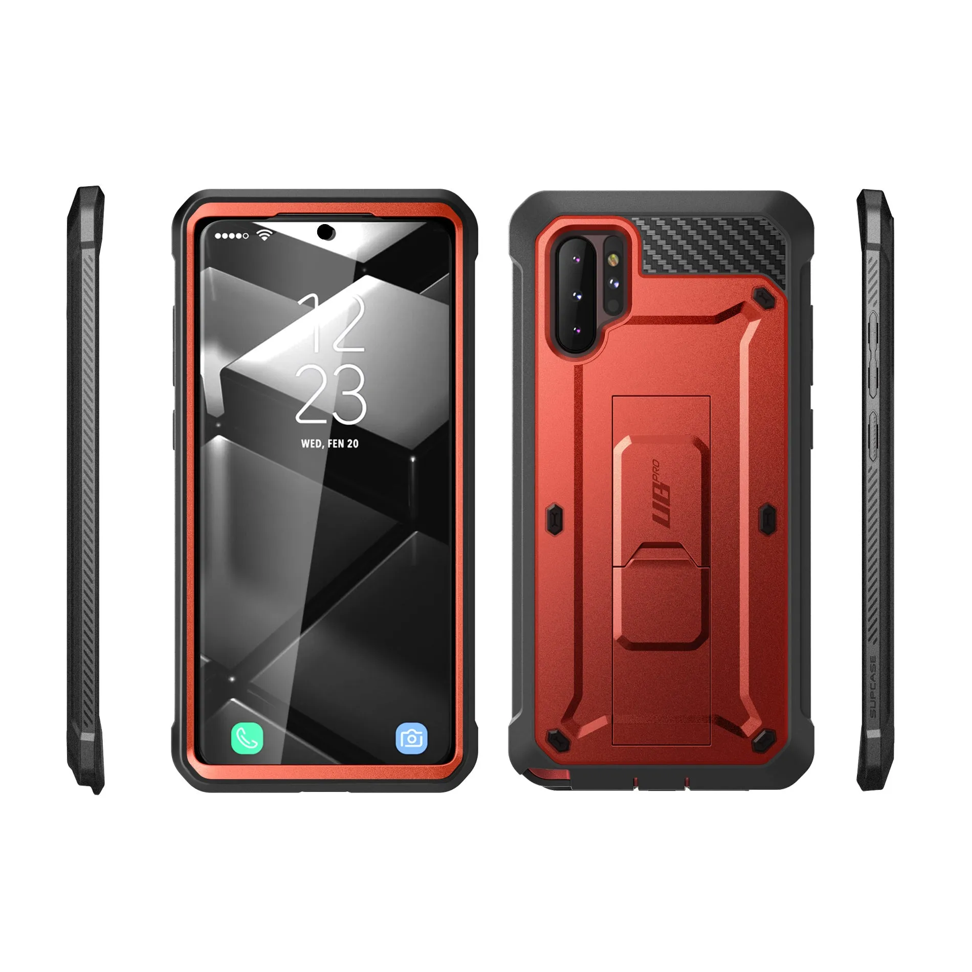 Editors Pick Galaxy Note10 Plus / Note10 Plus 5G Unicorn Beetle Pro Full-Body Rugged Case-Metallic Red  Last Few Pieces!