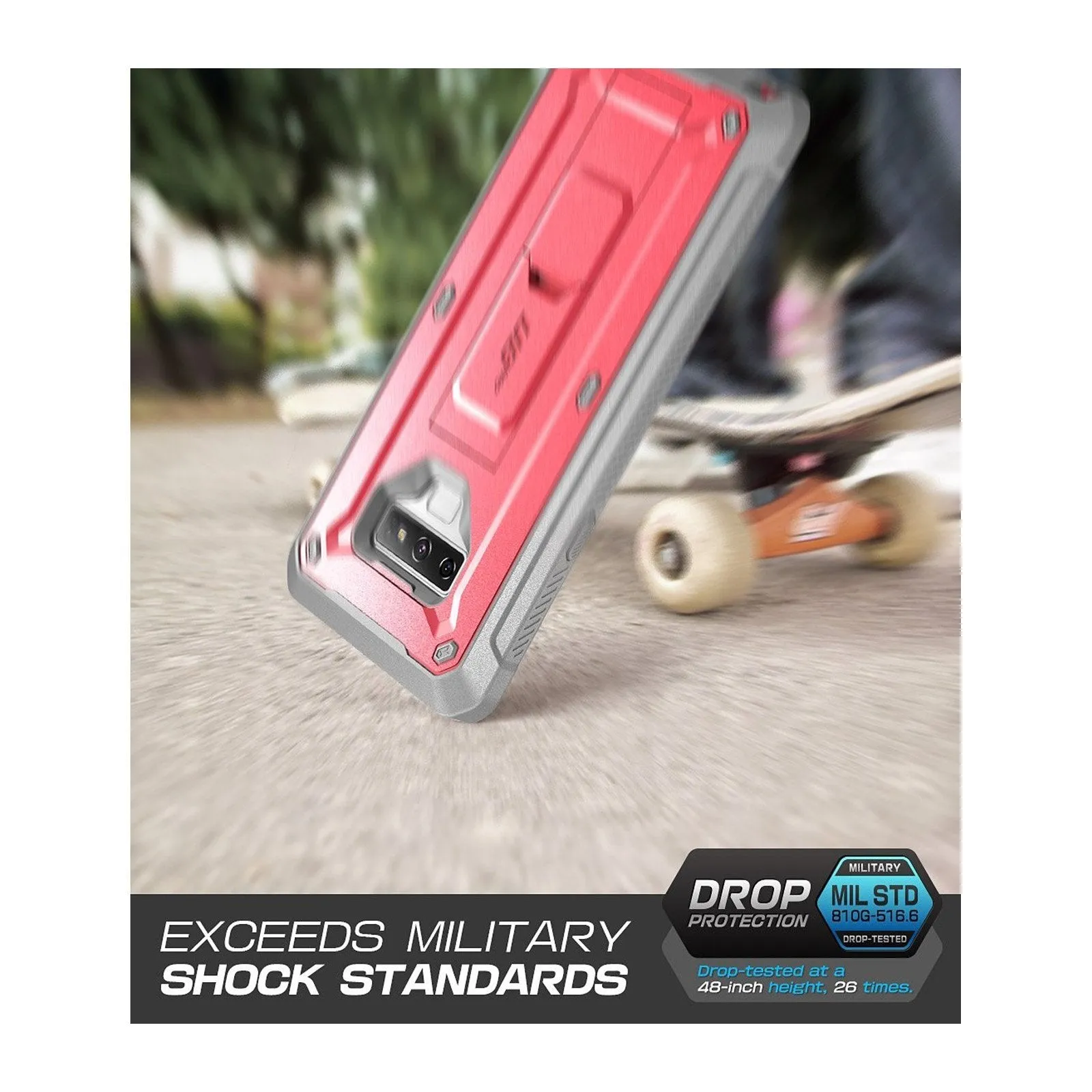 Editors Pick Galaxy Note9 Unicorn Beetle Pro Rugged Holster Case-Pink  Going Fast!