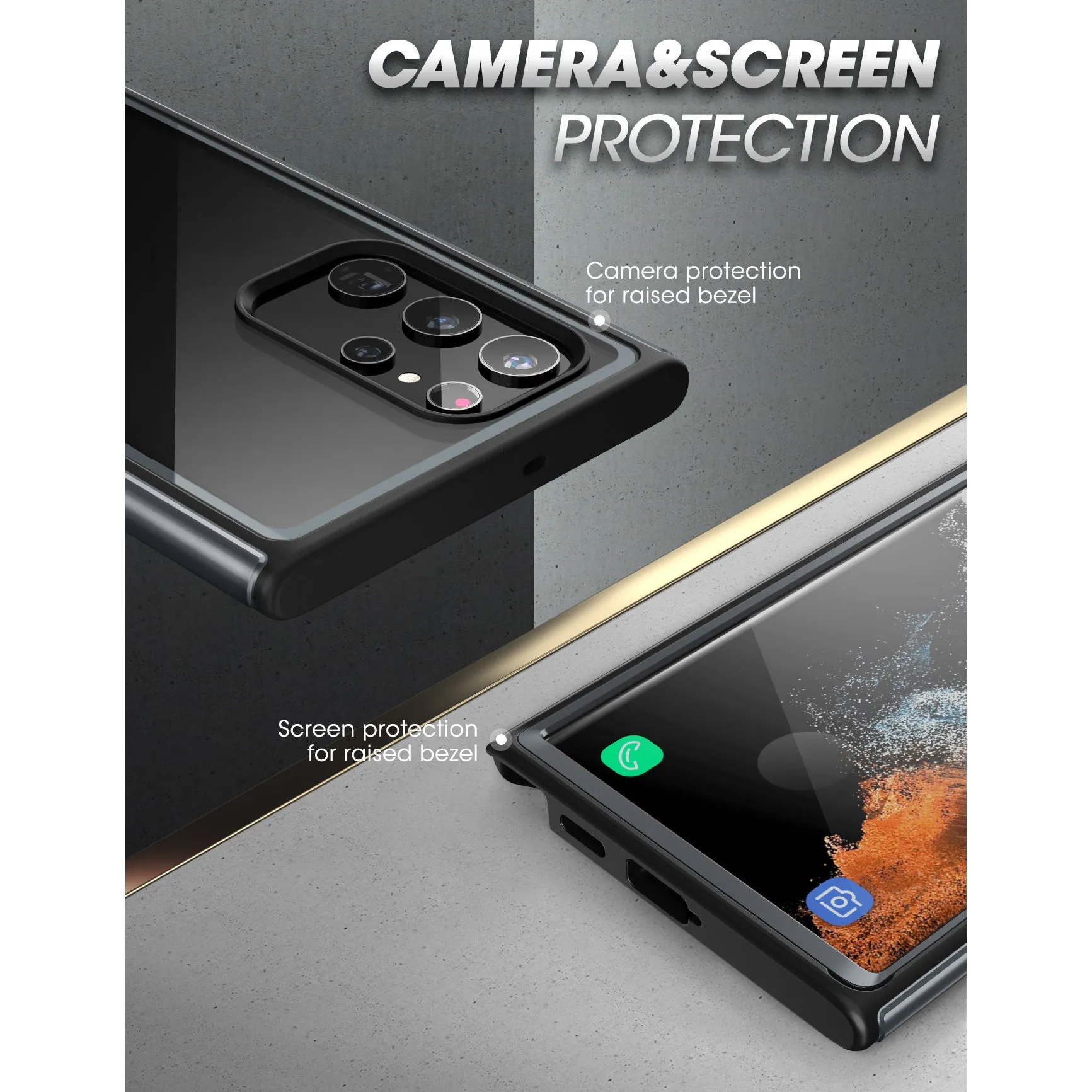Editors Pick Galaxy S22 Ultra Unicorn Beetle EDGE XT Bumper Case-Black  Today Only!