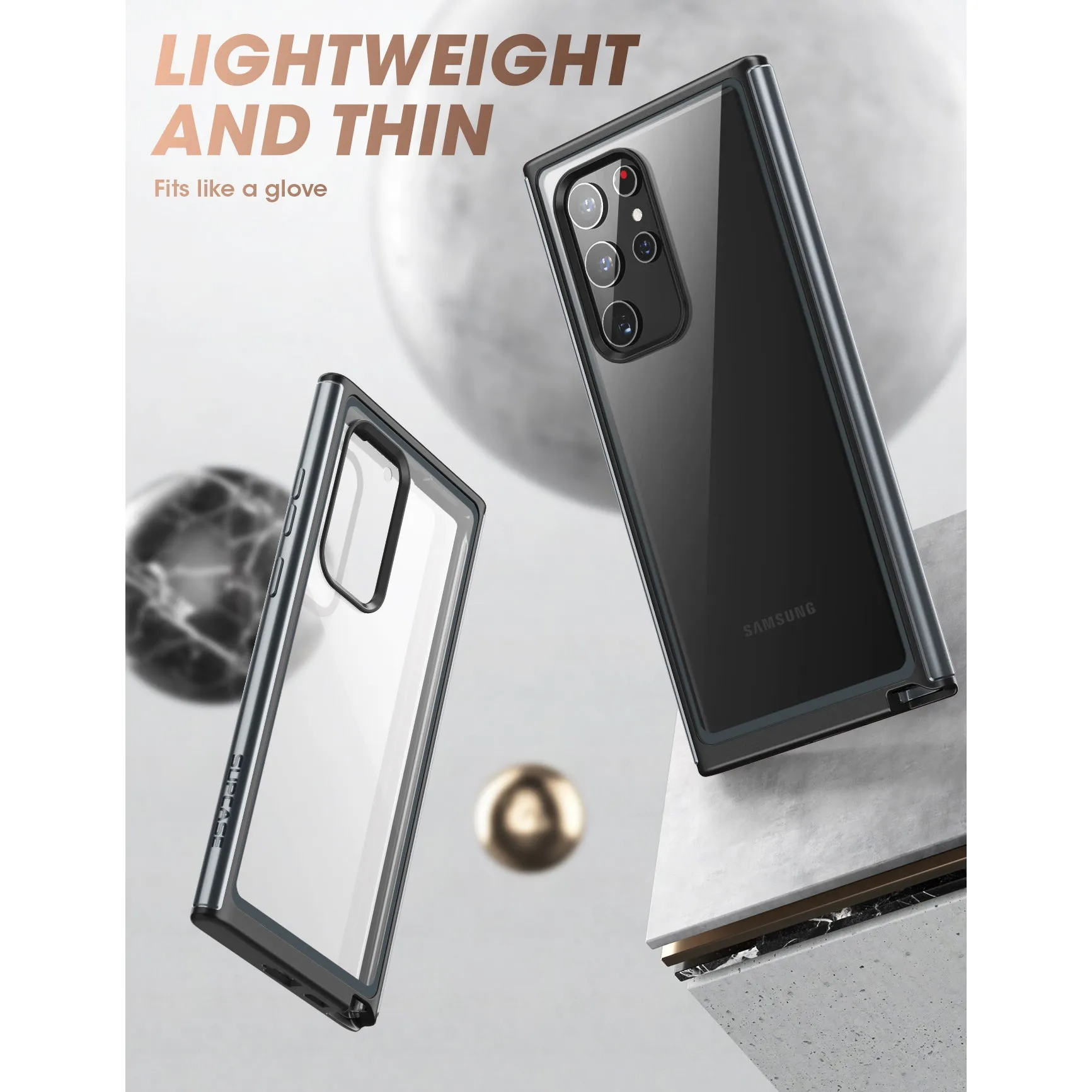 Editors Pick Galaxy S22 Ultra Unicorn Beetle EDGE XT Bumper Case-Black  Today Only!