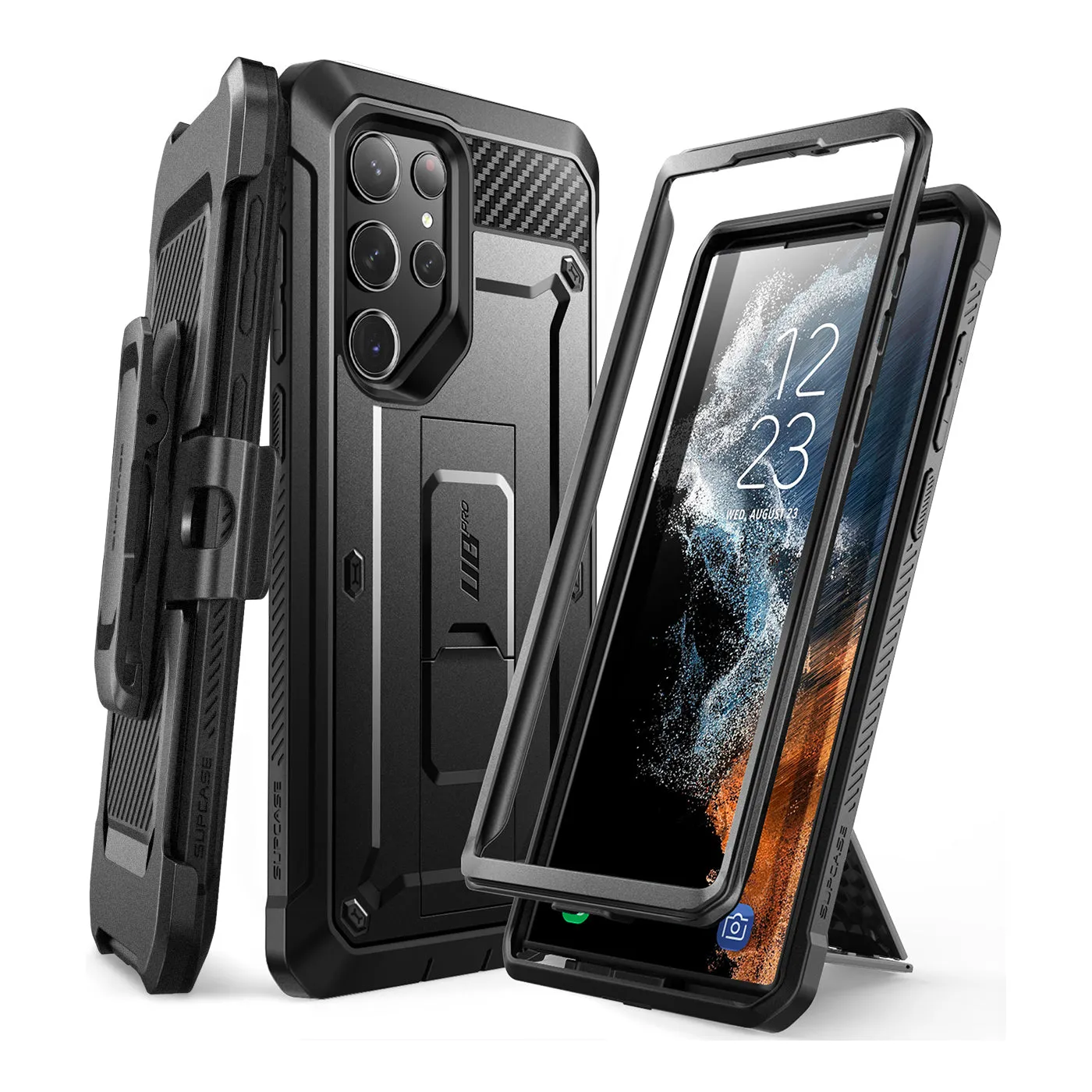 Editors Pick Galaxy S23 Ultra Unicorn Beetle PRO Rugged Case-Black  Ends Soon!