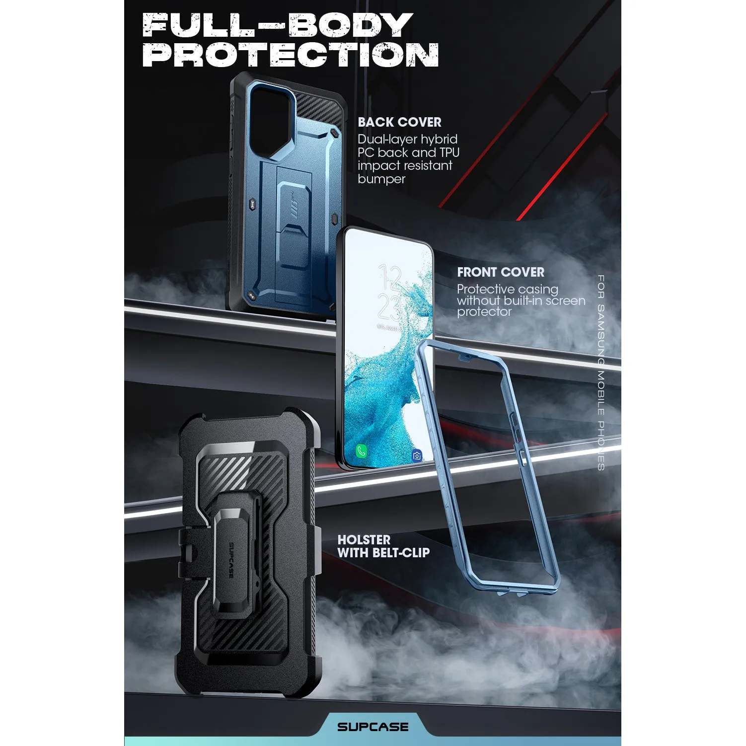 Editors Pick Galaxy S23 Ultra Unicorn Beetle PRO Screen Protector Case-Metallic Blue  Dont Miss Out!