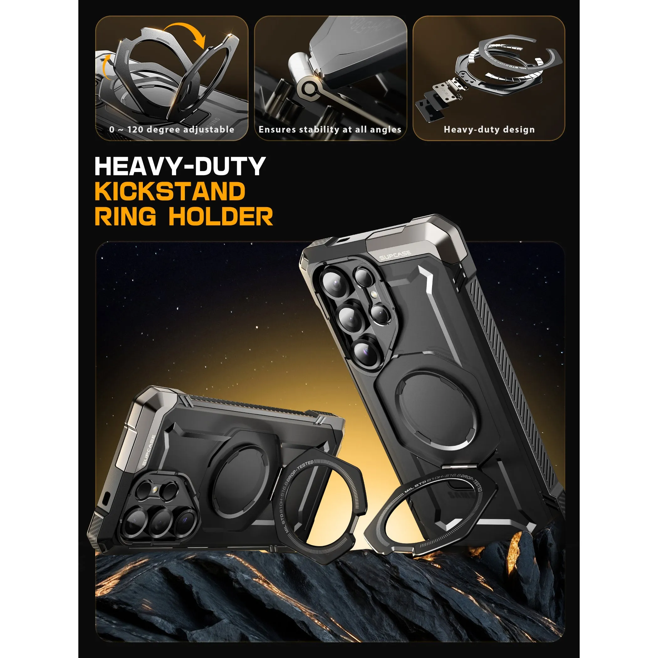 Editors Pick Galaxy S25 Ultra UB Grip MagSafe Phone Case-Black  Ends Soon!