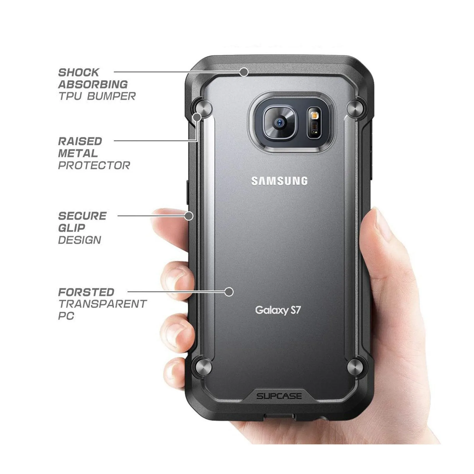 Editors Pick Galaxy S7 Unicorn Beetle Hybrid Protective Bumper Case-Frost  Limited Release!