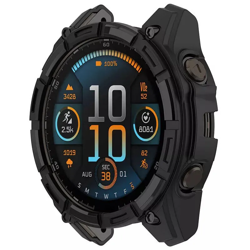 Editors Pick Garmin Fenix 8 - 47mm AMOLED Rugged TPU Case (Black)  Stylish & Comfortable