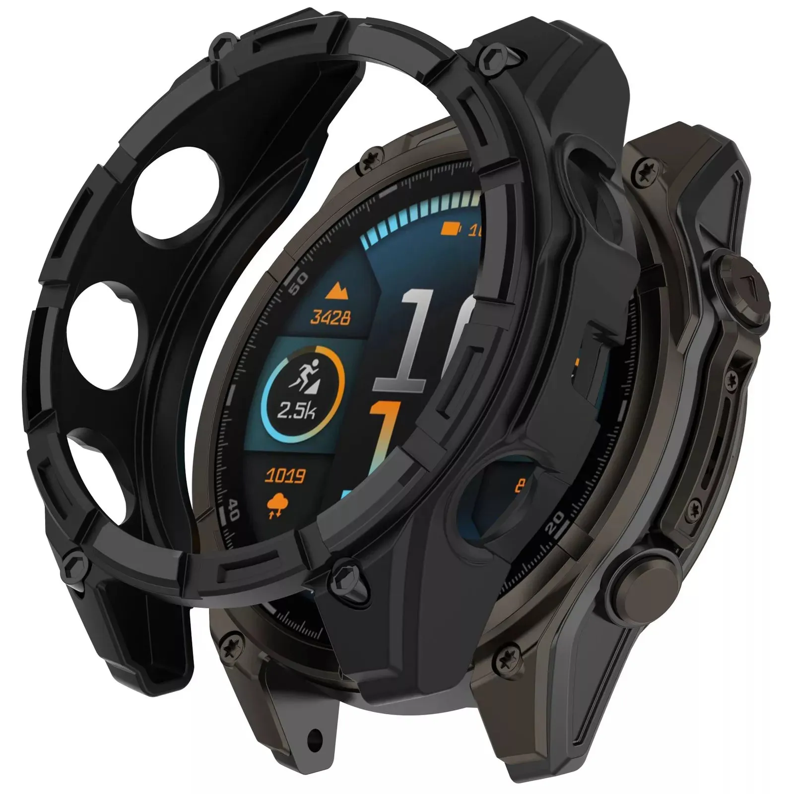 Editors Pick Garmin Fenix 8 - 47mm AMOLED Rugged TPU Case (Black)  Stylish & Comfortable