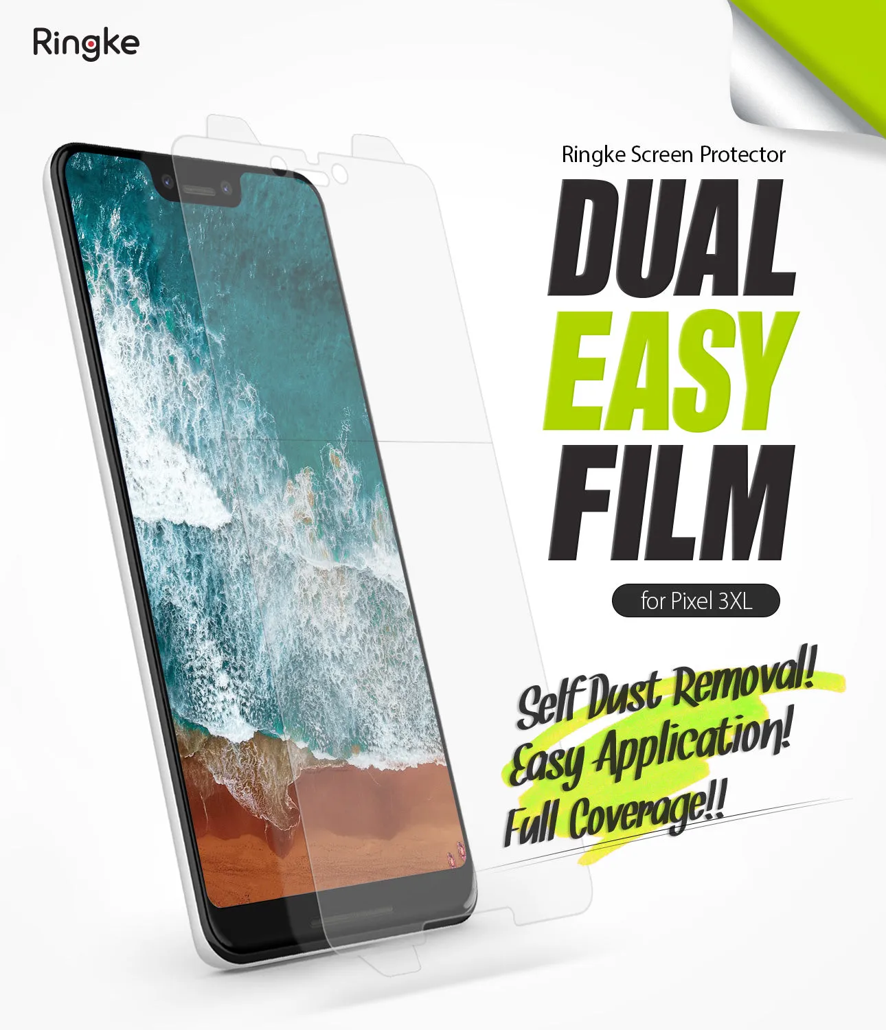 Editors Pick Google Pixel 3 XL Screen Protector | Dual Easy Film  Limited Availability!