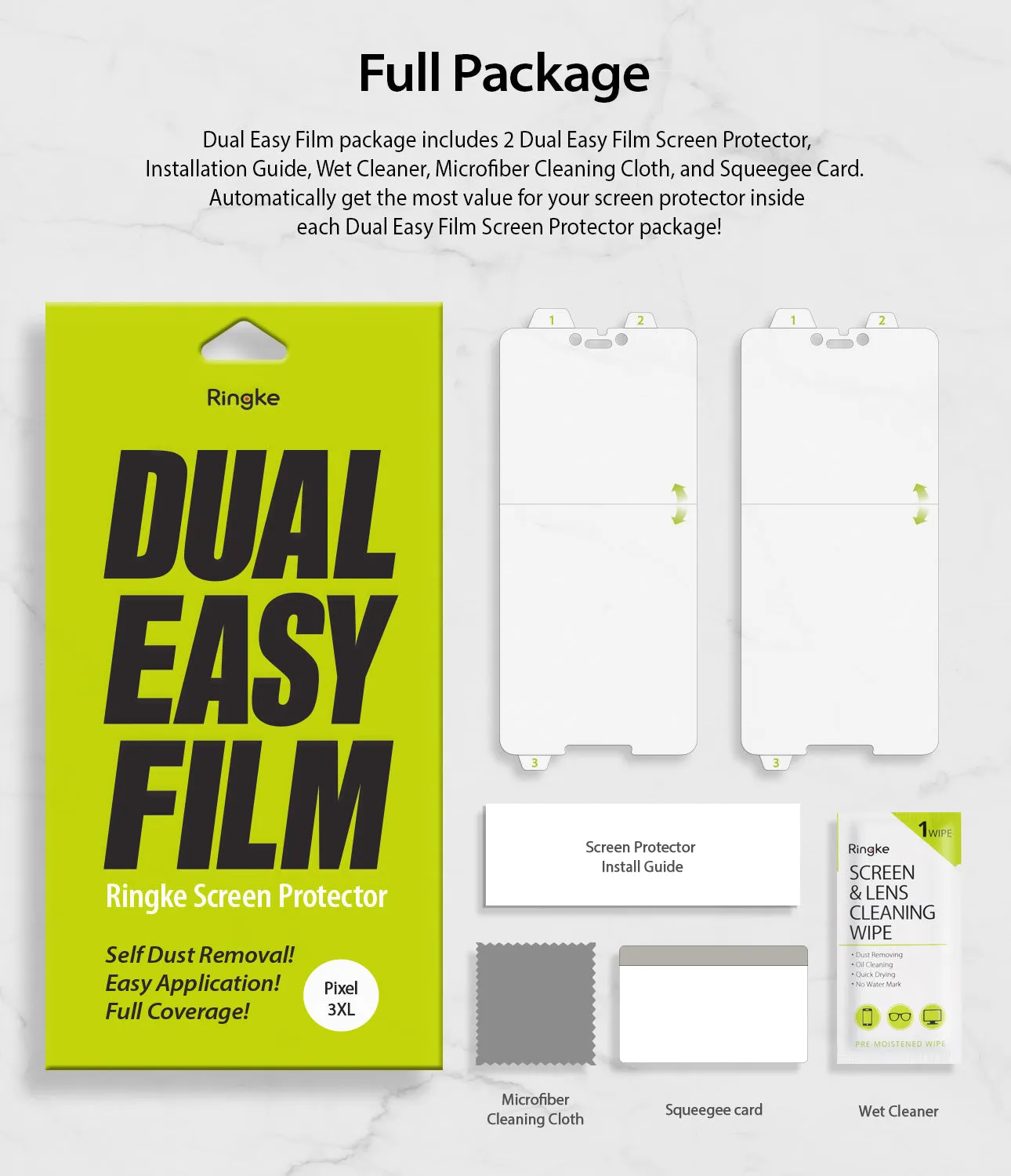 Editors Pick Google Pixel 3 XL Screen Protector | Dual Easy Film  Limited Availability!