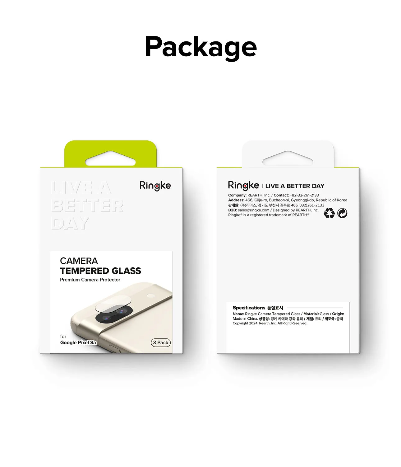 Editors Pick Google Pixel 8a Camera Lens Protector | Glass (3 Pack)  Going Fast!