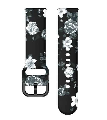 Editors Pick Grey Flower Amazfit GTS 2 Strap  Limited Release!