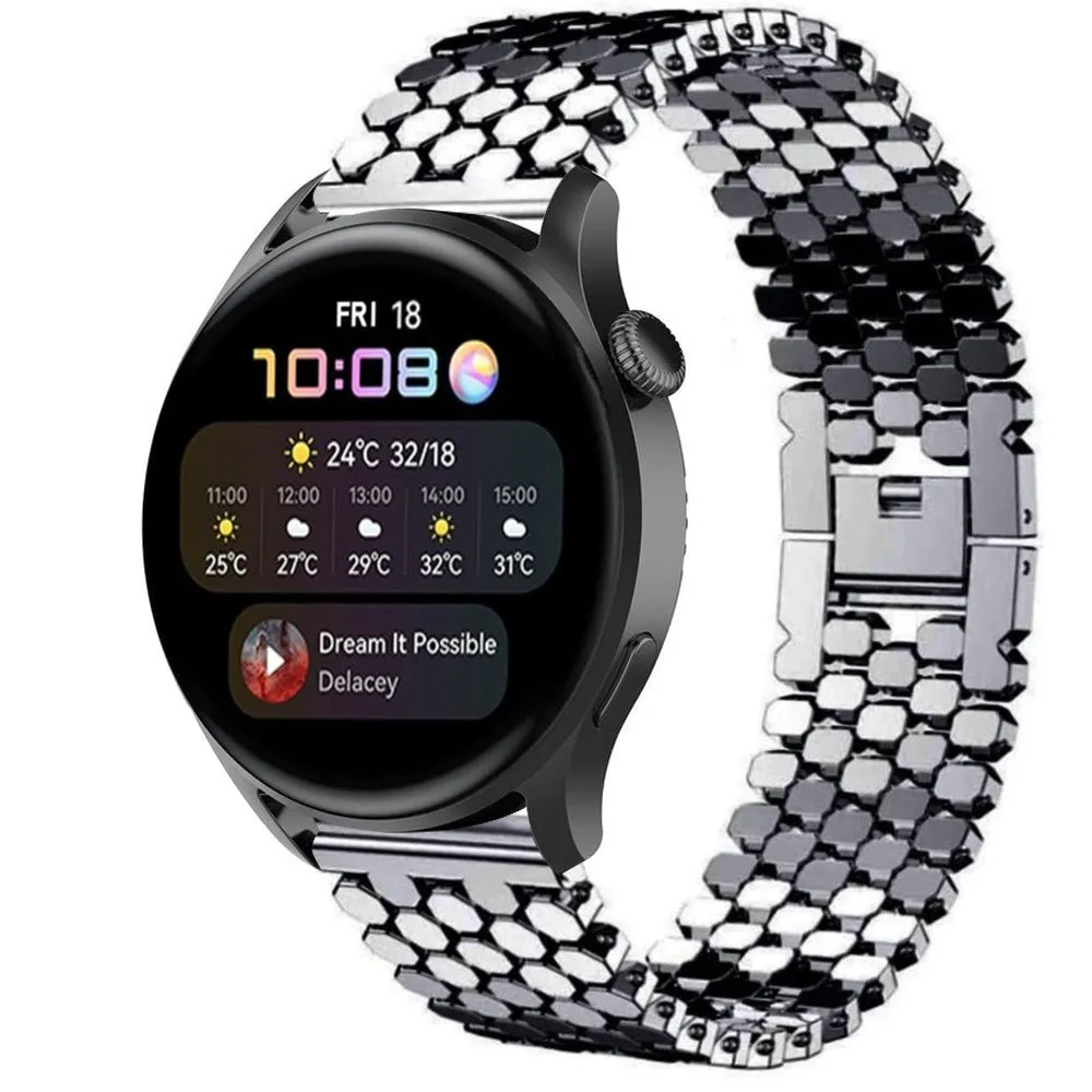 Editors Pick Huawei Watch 3 (Pro) Steel Strap Hexagons (Black)  Almost Gone!