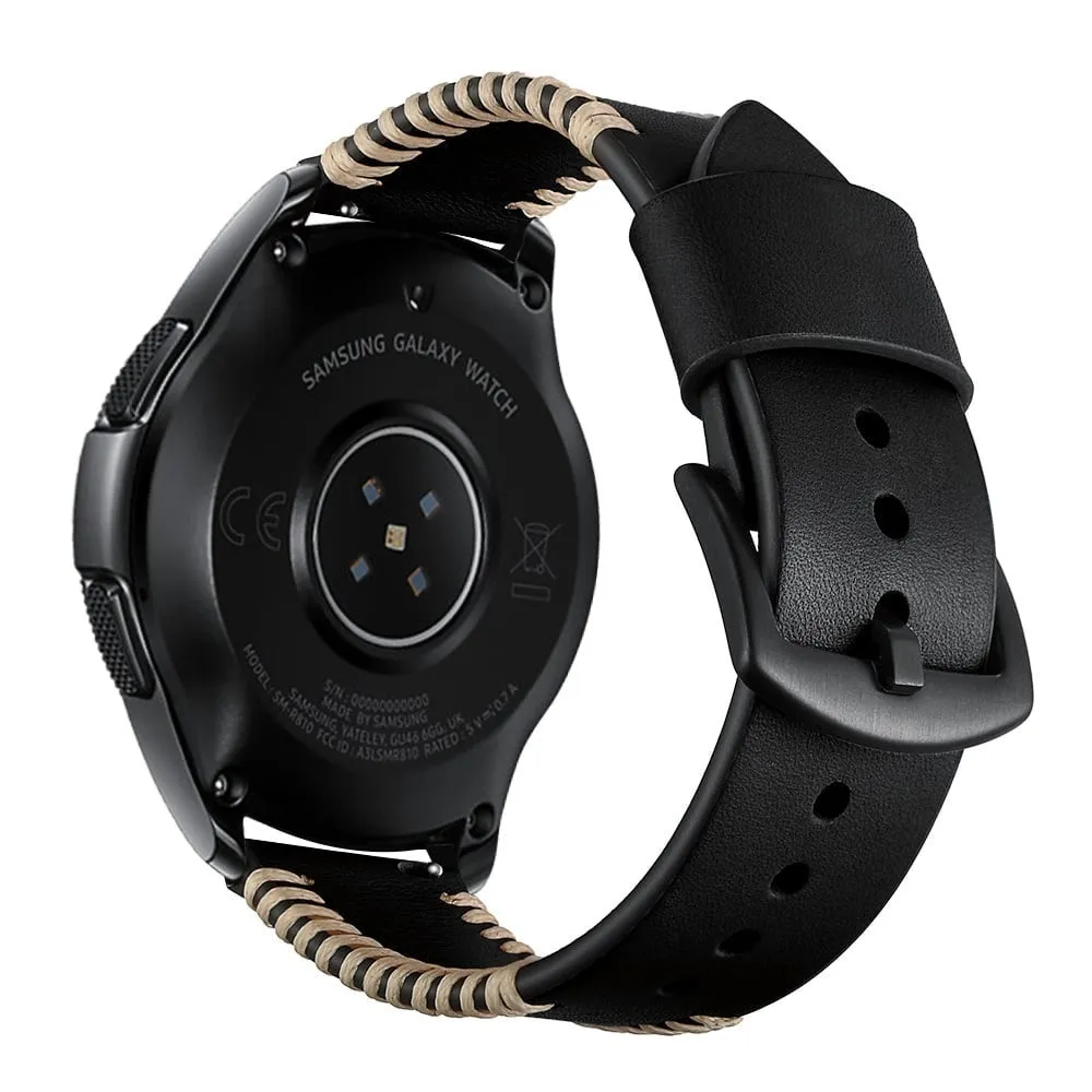 Editors Pick Huawei Watch Ultimate Stitched Leather Strap (Black)  Going Fast!
